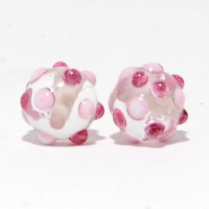 Earring Beads:  Sweet Valentine Dots