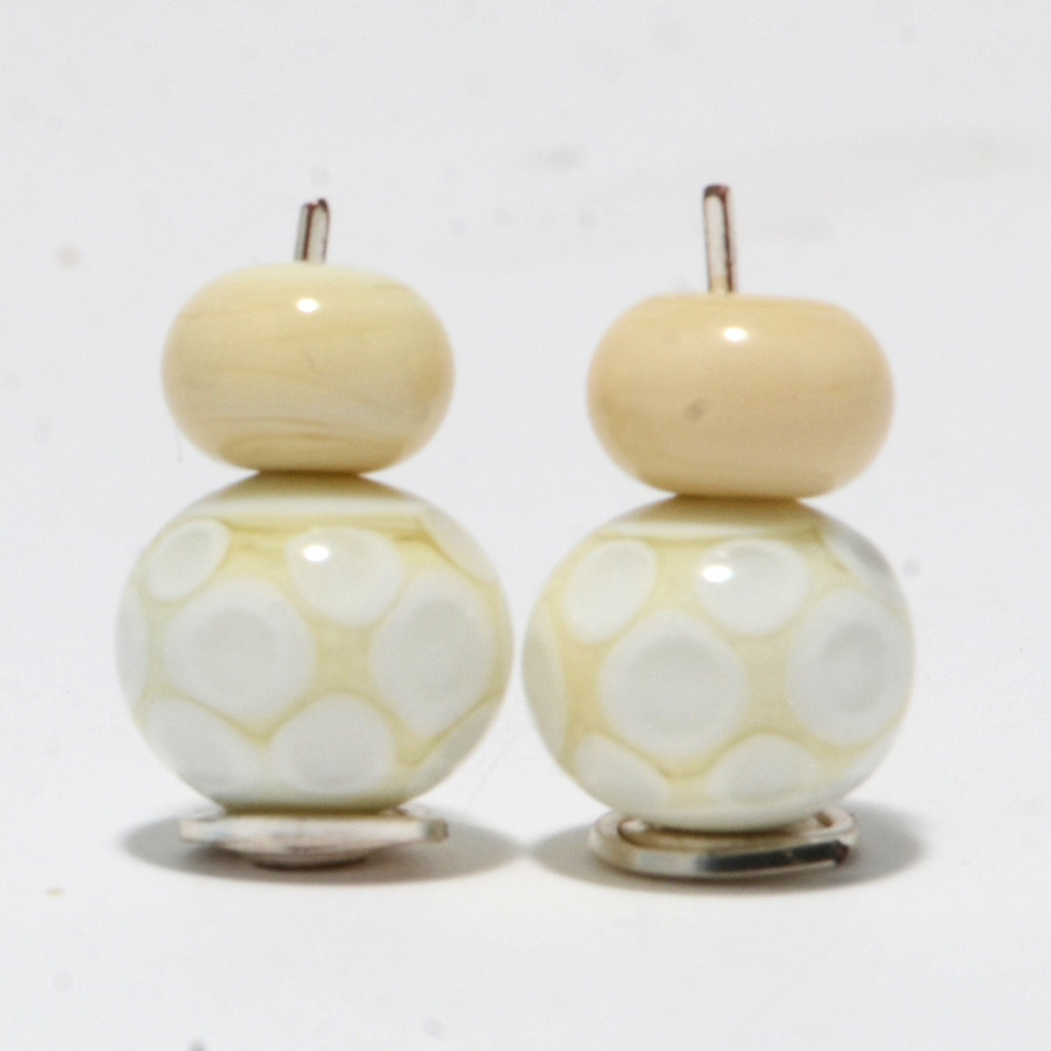 Earring Beads: Ivory Dangles