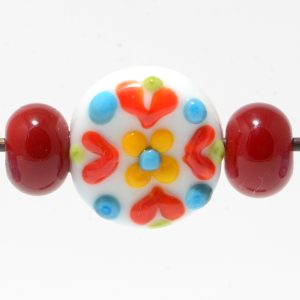 Bead Set: Mexico Floral Focal