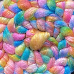Hand-Dyed Roving - Tropical Rainbow