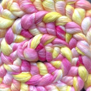 Hand-Dyed Roving - Pink Lemonade