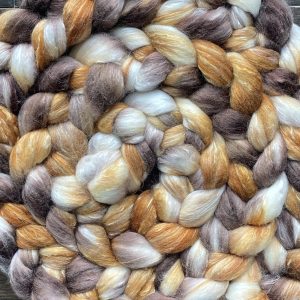 Hand-Dyed Roving - Caramel Latte