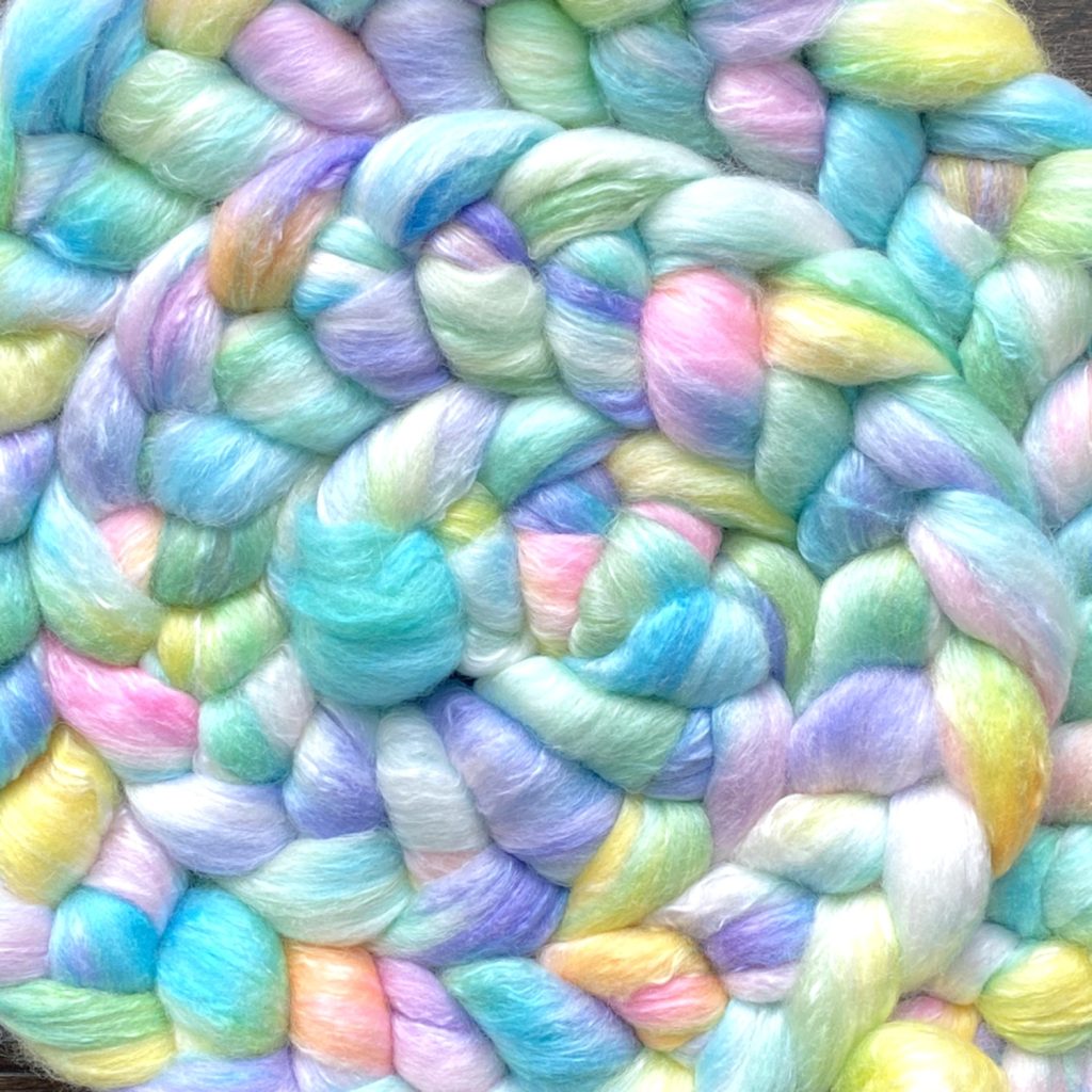 Hand-Dyed Roving - Soap Bubble