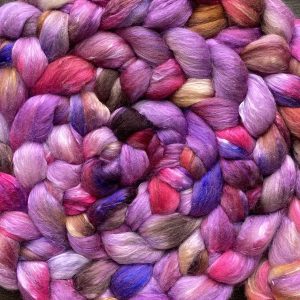 Hand-Dyed Roving - Mulberries